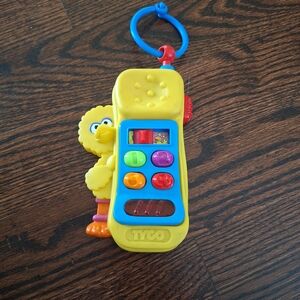 Yellow Sesame Street Big Bird Toy Phone - Kids Interactive Keyring